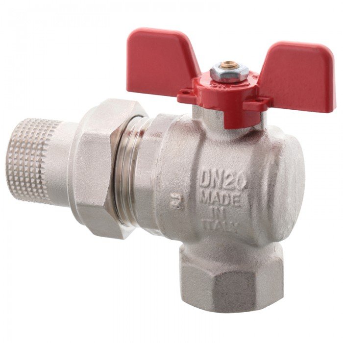 Кран с американкой Roho R106-100 - 1" угловой (RO0091)