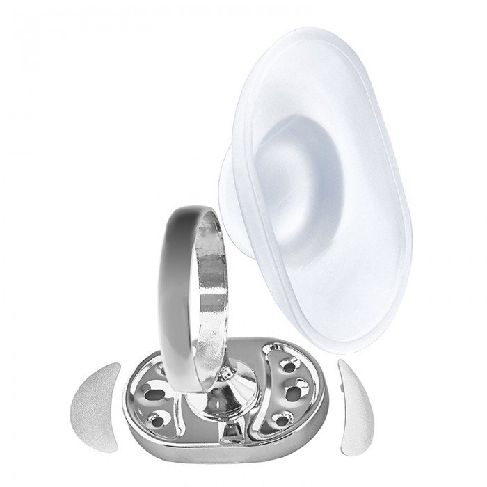 Мыльница настенная (стекло) Zerix AFB-0102 (ZX5059)