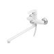 Смеситель для ванны Plamix Cezar-006 EURO SET White (со шлангом, лейкой и кронштейном) (PM0666) Смеситель для ванны Plamix Cezar-006 EURO SET White (со шлангом, лейкой и кронштейном) (PM0666)