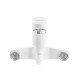 Смеситель для ванны Plamix Cezar-006 EURO SET White (со шлангом, лейкой и кронштейном) (PM0666) Смеситель для ванны Plamix Cezar-006 EURO SET White (со шлангом, лейкой и кронштейном) (PM0666)