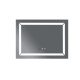 Зеркало Mixxus LIGHT MR01-90x70 с Led Touch, Anti-fog, димером, регулятором яркости, часами (MI5999