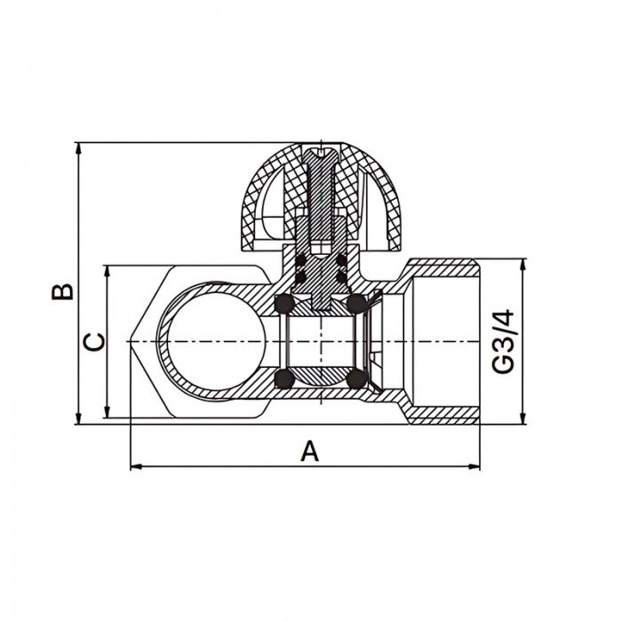 Кран проходной Т-образный Europroduct EP.3002 - 1/2Mx3/4Mx1/2F для посудомоечной/стиральной машин ( Кран проходной Т-образный Europroduct EP.3002 - 1/2Mx3/4Mx1/2F для посудомоечной/стиральной машин (