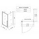 Душевая кабина без поддона Koer SR SC08-90x90x200-TR-01 прозрачное стекло Easy Clean 6мм, хром (KR5 Душевая кабина без поддона Koer SR SC08-90x90x200-TR-01 прозрачное стекло Easy Clean 6мм, хром (KR5