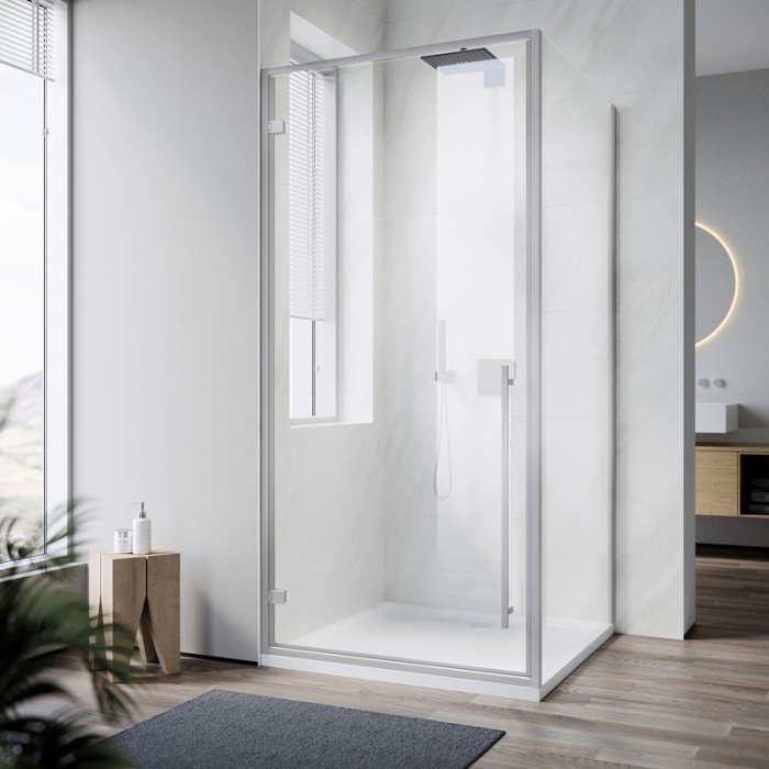 Душевая кабина без поддона Koer SR SC08-90x90x200-TR-01 прозрачное стекло Easy Clean 6мм, хром (KR5 Душевая кабина без поддона Koer SR SC08-90x90x200-TR-01 прозрачное стекло Easy Clean 6мм, хром (KR5