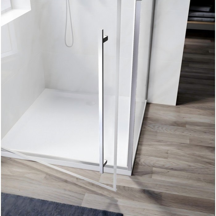 Душевая кабина без поддона Koer SR SC08-90x90x200-TR-01 прозрачное стекло Easy Clean 6мм, хром (KR5 Душевая кабина без поддона Koer SR SC08-90x90x200-TR-01 прозрачное стекло Easy Clean 6мм, хром (KR5