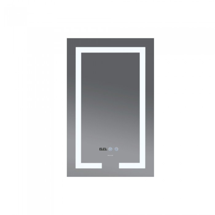 Зеркало Mixxus HARD MR06-50x80-CASE с Led Touch, Anti-fog, димером, регулятором яркости, часами (MI