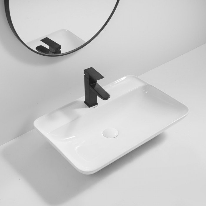 Раковина накладна Mixxus Premium BEVEL-0203 600х405х120mm з отвором під змішувач (MP6513) Раковина накладна Mixxus Premium BEVEL-0203 600х405х120mm з отвором під змішувач (MP6513)