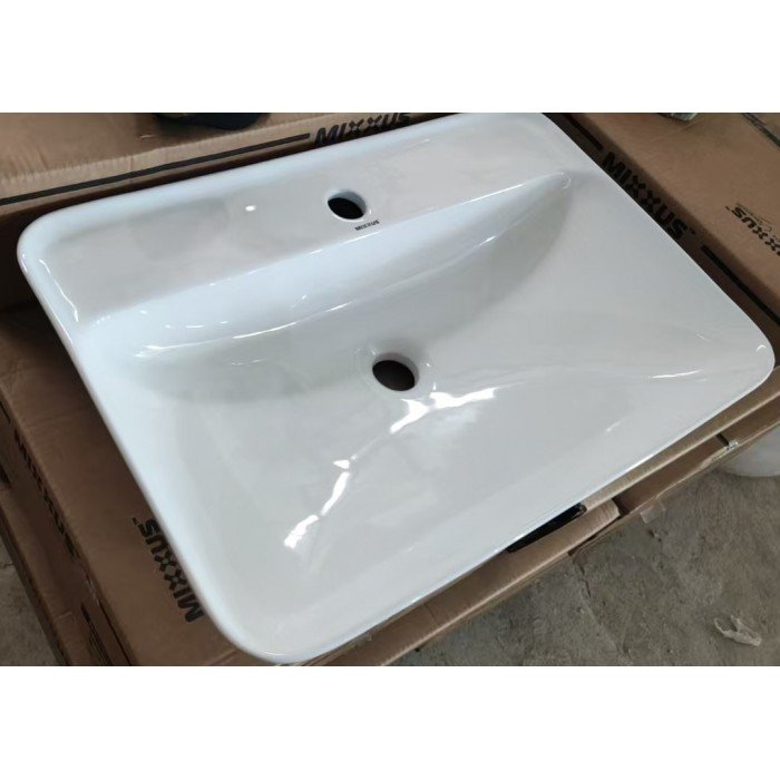 Раковина накладна Mixxus Premium BEVEL-0203 600х405х120mm з отвором під змішувач (MP6513) Раковина накладна Mixxus Premium BEVEL-0203 600х405х120mm з отвором під змішувач (MP6513)