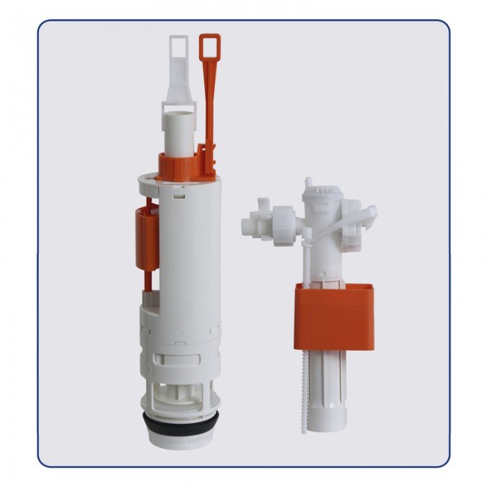 Комплект установочный для унитаза Koer KT-0501-01 (с пан. смыва KT-0601-01 Хром + звукоиз.)  (KR516