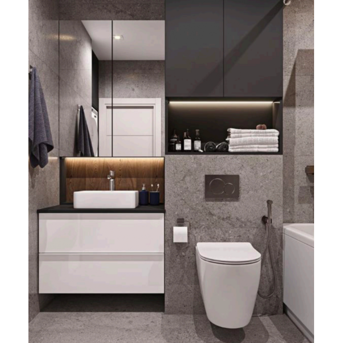 Комплект установочный для унитаза Koer KT-0501-01 (с пан. смыва KT-0601-01 Хром + звукоиз.)  (KR516