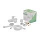 Змішувач для ванни Plamix Lucas-009 EURO SET White з шлангом, лійкою та кронштейном (PM0708) Змішувач для ванни Plamix Lucas-009 EURO SET White з шлангом, лійкою та кронштейном (PM0708)
