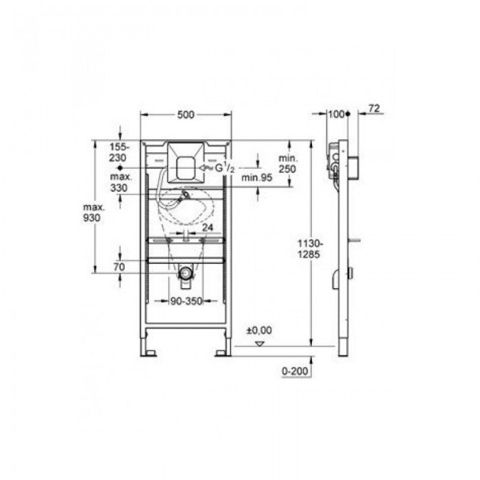 Установочный комплект для писсуара Grohe Rapid SL (38786001) Установочный комплект для писсуара Grohe Rapid SL (38786001)
