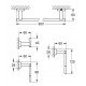 Набор аксессуаров 4 в 1 Grohe Essentials Cube New (40778001) Набор аксессуаров 4 в 1 Grohe Essentials Cube New (40778001)
