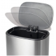 Відро для сміття з плавним закриттям прямокутне Mixxus Cubic-TC0112 SS Color 12л колір нержавійка ( Відро для сміття з плавним закриттям прямокутне Mixxus Cubic-TC0112 SS Color 12л колір нержавійка (