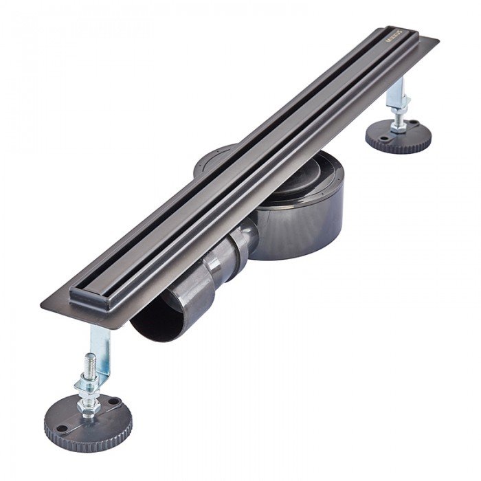 Душевой трап с нерж. стали SUS304 Mixxus Drain-05-50-Slim Black (30x500мм) (Черный) (MI6168)