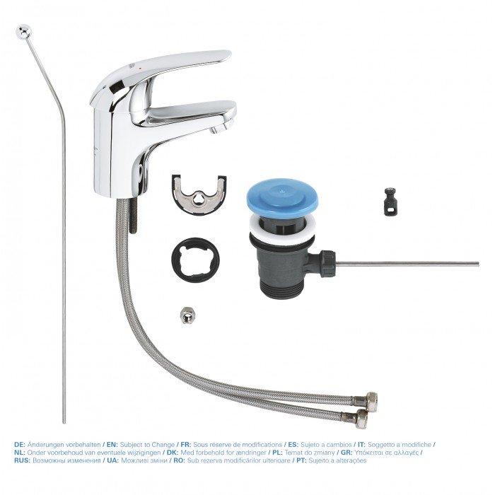 Смеситель для раковины S-размера Grohe Euroeco New (23262000) Смеситель для раковины S-размера Grohe Euroeco New (23262000)