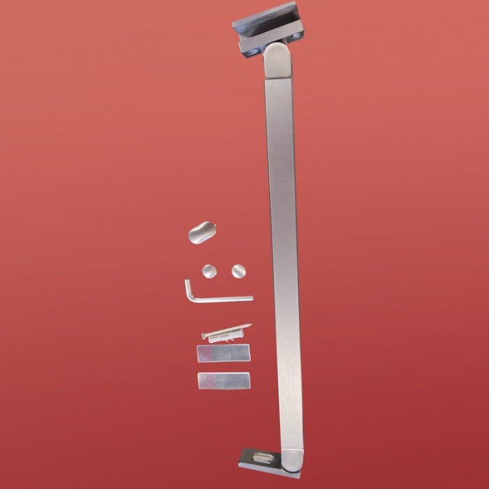 Боковая стенка для кабины Koer SR SW04-90x200-TR-07 прозрачное стекло Easy Clean 10мм, графит (KR53