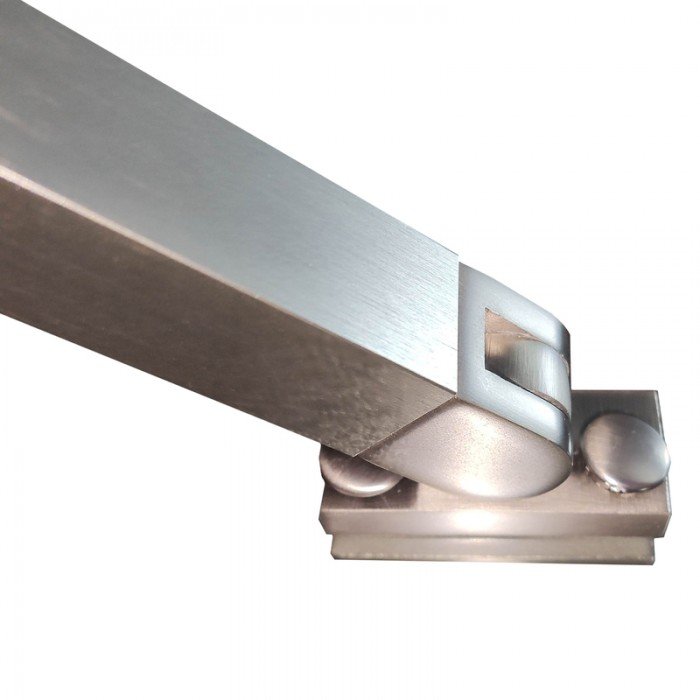 Боковая стенка для кабины Koer SR SW04-90x200-TR-07 прозрачное стекло Easy Clean 10мм, графит (KR53