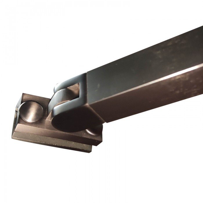 Боковая стенка для кабины Koer SR SW04-90x200-TR-07 прозрачное стекло Easy Clean 10мм, графит (KR53