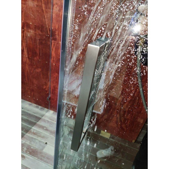 Боковая стенка для кабины Koer SR SW04-90x200-TR-07 прозрачное стекло Easy Clean 10мм, графит (KR53