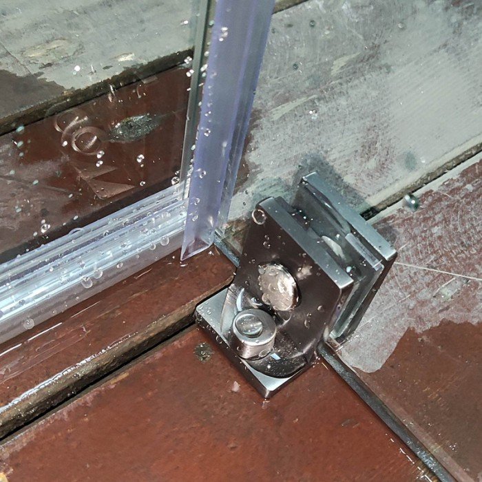 Боковая стенка для кабины Koer SR SW04-90x200-TR-07 прозрачное стекло Easy Clean 10мм, графит (KR53