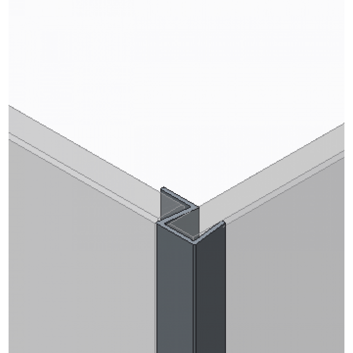 Боковая стенка для кабины Koer SR SW04-90x200-TR-07 прозрачное стекло Easy Clean 10мм, графит (KR53