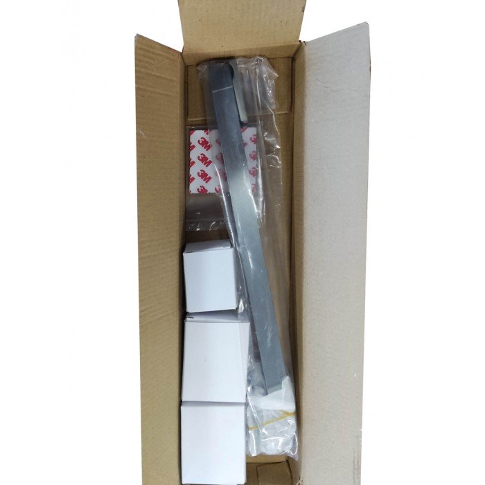 Боковая стенка для кабины Koer SR SW04-90x200-TR-07 прозрачное стекло Easy Clean 10мм, графит (KR53