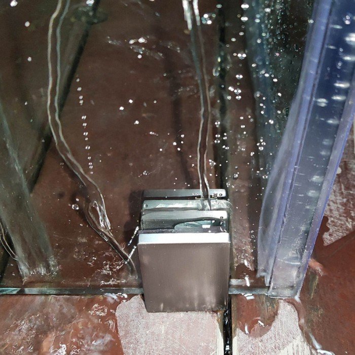 Боковая стенка для кабины Koer SR SW04-90x200-TR-07 прозрачное стекло Easy Clean 10мм, графит (KR53