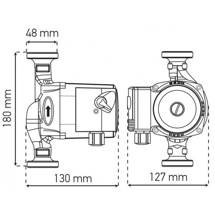 Насос циркуляционный центробежный Koer KP.GRS-25/6-180 (с гайками, кабелем и вилкой) (KP0249) Насос циркуляционный центробежный Koer KP.GRS-25/6-180 (с гайками, кабелем и вилкой) (KP0249)