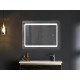 Зеркало Mixxus TWEE MR09-80x60-Reverse с Led Touch, Anti-fog, димером, регулятором яркости (MI6660)
