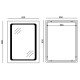 Зеркало Mixxus TWEE MR09-80x60-Reverse с Led Touch, Anti-fog, димером, регулятором яркости (MI6660)