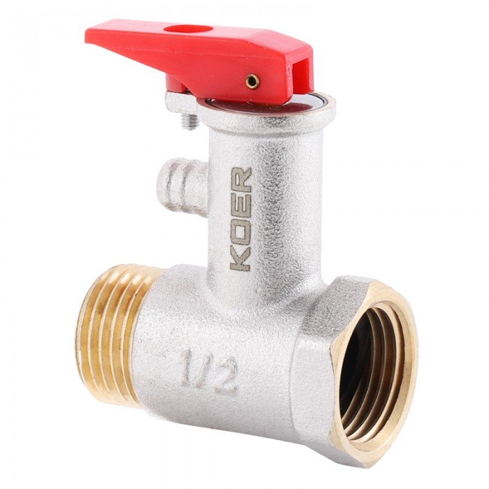 Предохранительный клапан для бойлера Koer KR.1040 - 1/2” 8BAR (с ручкой) (KR2889) Предохранительный клапан для бойлера Koer KR.1040 - 1/2” 8BAR (с ручкой) (KR2889)