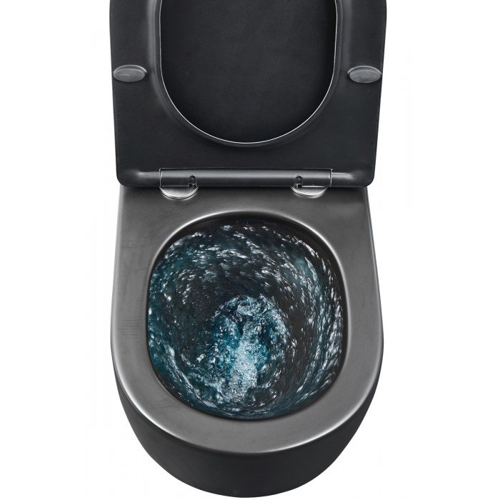 Унитаз подвесной Mixxus Premium ELLIPSE-0303-T3 BLACK 520х365х360mm, система смыва TORNADO 3.0 (MP6 Унитаз подвесной Mixxus Premium ELLIPSE-0303-T3 BLACK 520х365х360mm, система смыва TORNADO 3.0 (MP6