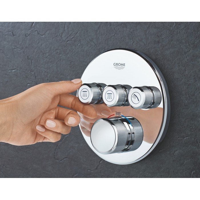 Термостат прихованого монтажу на 3 споживача Grohe Grohtherm SmartControl (29121000) Термостат прихованого монтажу на 3 споживача Grohe Grohtherm SmartControl (29121000)