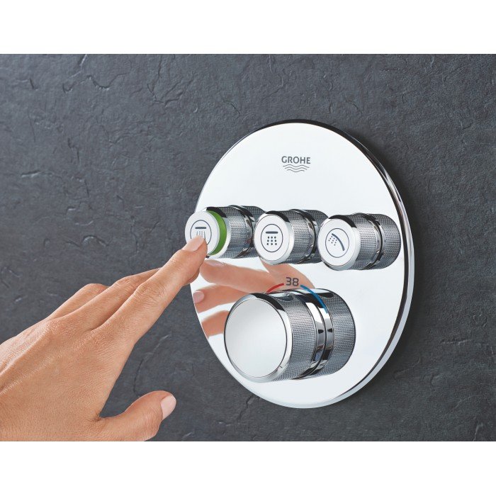 Термостат прихованого монтажу на 3 споживача Grohe Grohtherm SmartControl (29121000) Термостат прихованого монтажу на 3 споживача Grohe Grohtherm SmartControl (29121000)