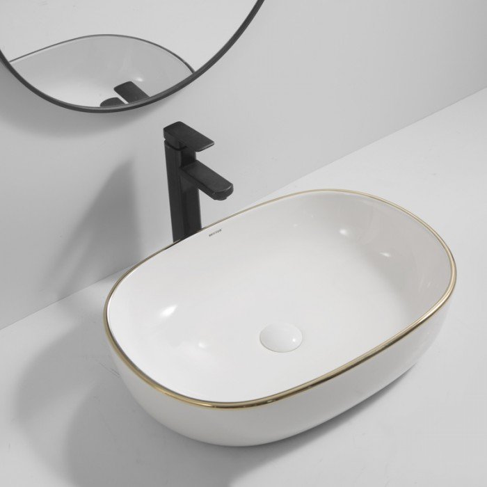 Раковина накладная Mixxus Premium ELLIPSE-0105 EDGE GOLD 600х400х150mm (MP6564) Раковина накладная Mixxus Premium ELLIPSE-0105 EDGE GOLD 600х400х150mm (MP6564)