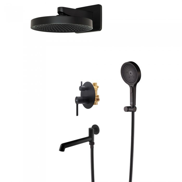 Встраиваемая душевая система Koer KB-66029-05 3 функции Цвет черный (KR5492)