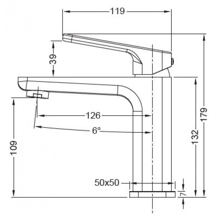 Змішувач для умивальника Koer KB-10031-05 (KR5431)