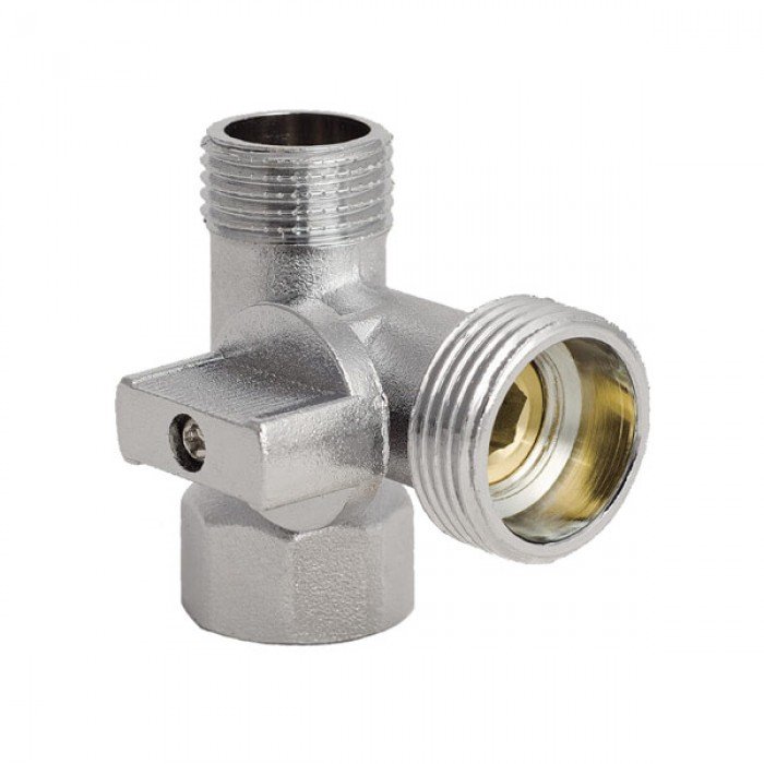 Кран трійник 1/2Mx3/4Mx1/2F Koer KR.515 (KR0103) Кран трійник 1/2Mx3/4Mx1/2F Koer KR.515 (KR0103)