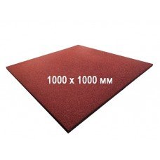 Резиновая плитка 1000х1000 мм красного цвета Резиновая плитка 1000х1000 мм красного цвета